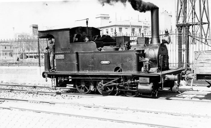 Locomotora de la serie 601-605 para los servicios de maniobras, conocidas popularmente por los ferroviarios como “Los Cucos”.