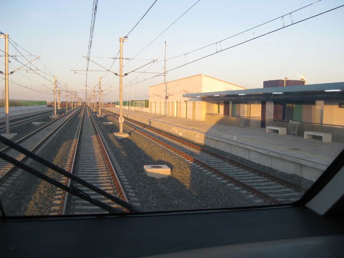 Nueva estación en Las Cabezas con cuatro vías.