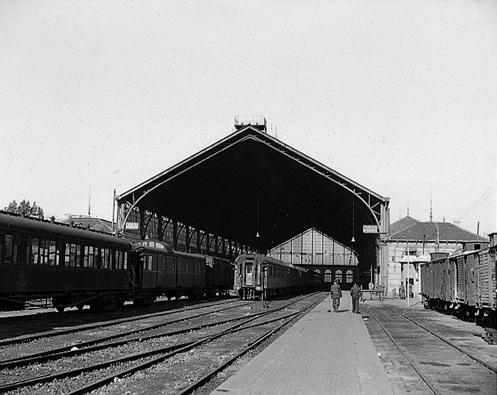 Estación de Madrid – Delicias en 1954. Foto: Garrido Moreno , Vicente 