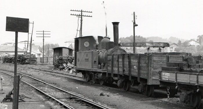 Locomotora de vapor Zugastieta. La firma británica Sharp Stewart suministró las tres primeras locomotoras del ferrocarril de Gernika. Fotografía de Jeremy Wiseman.