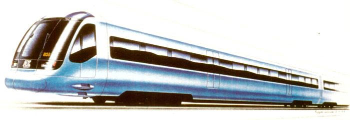 CAF y AEG fabrican dos tipos de trenes para Hong Kong para su puesta en servicio en 1996.