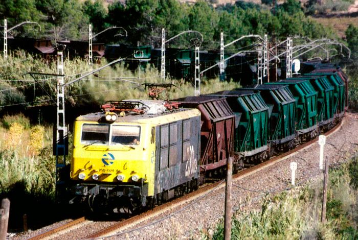 Tren carbonero Tarragona-Samper de Calanda en 2001.