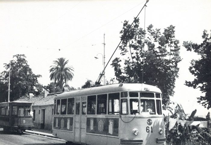 El coche Nº 61 se convirtió en el único intento de modernización de los tranvías malagueños. Archivo EuskoTren/Museo Vasco del Ferrocarril