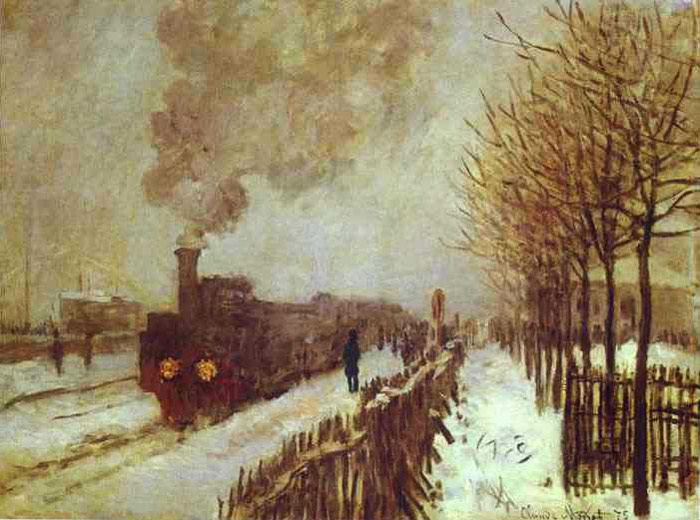 Claude Monet, “Tren en la Nieve”