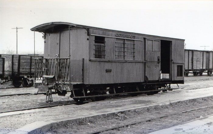 Furgón para transporte de paquetería y correo del ferrocarril de Sádaba a Gallur. Foto Jeremy Wiseman